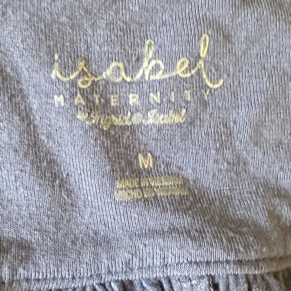 Maternity Dress Maxi Dress with Ruffle Sleeves Medium - Picture 3 of 3